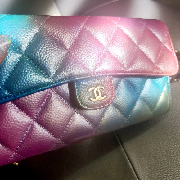 Chanel 🧜‍♀️ Mermaid Classic Flap 🧜‍♂️ Maltese Wallet with matching Chain. - Picture 5 of 14